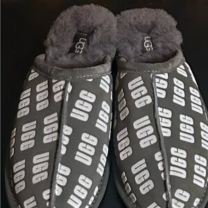 UGG Charcoal Logo Slippers
